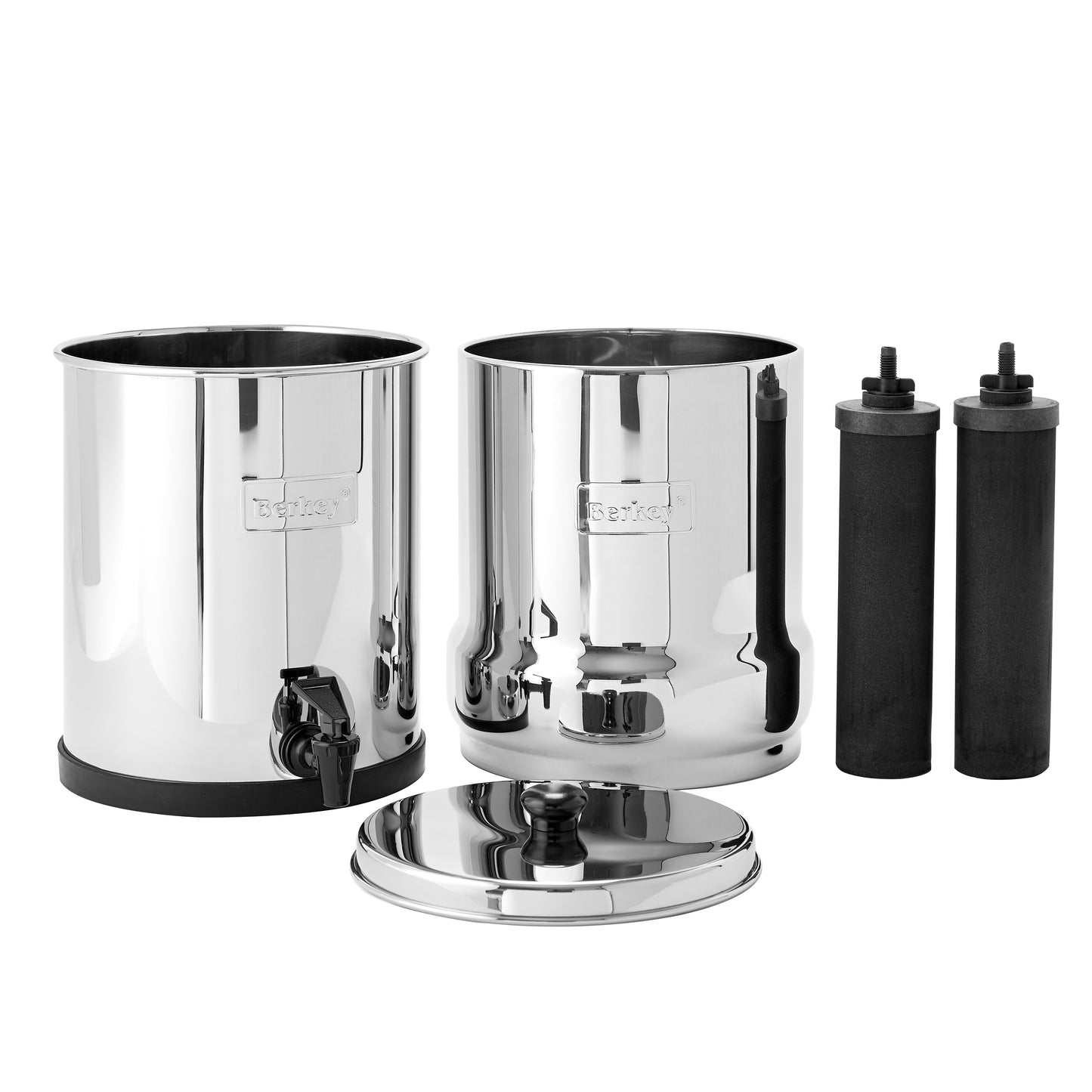 Big Berkey® System 8.5L, inclusief 2 Coldstream FTO Plus Filters