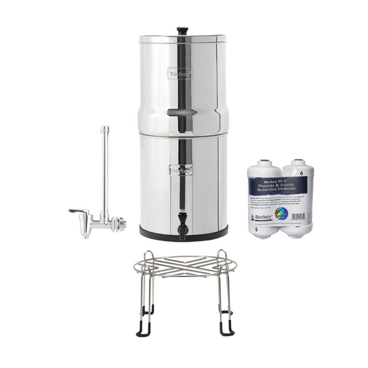 Big Berkey® Kit | 7 inch Spigot - Berkey base + PF-2 Filters