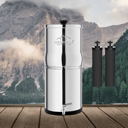 Filtre à eau Monderma | 8,5 litres - 2x cartouches filtrantes BlackFilter