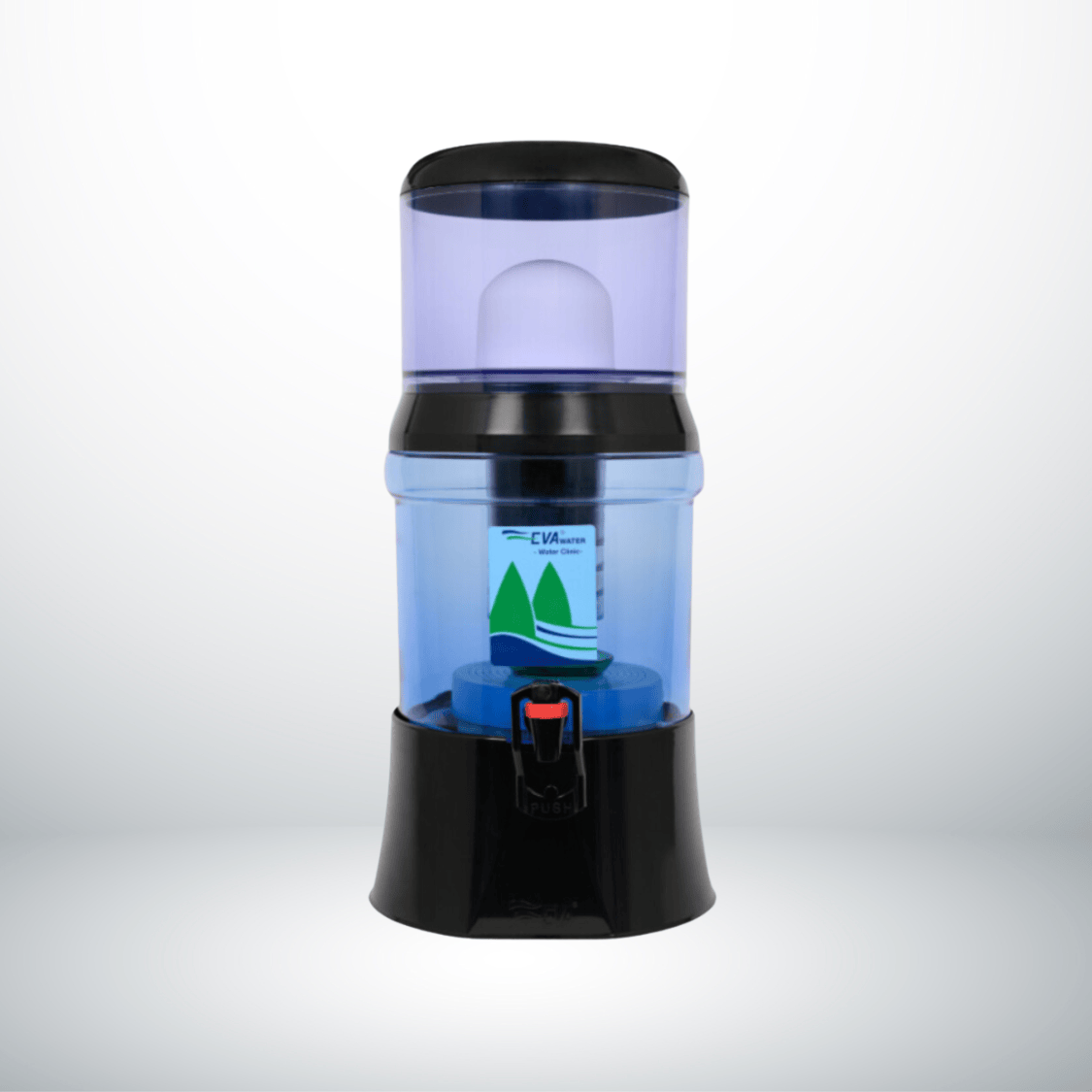 Eva Fountain bep | black - 7 liters - glass reservoir - with magnetization