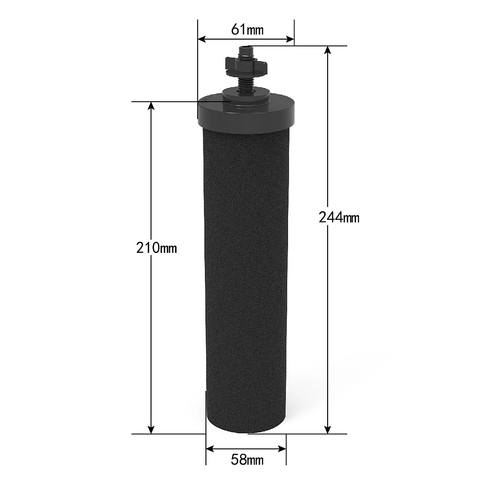 Monderma Water Filter | 8.5 liters - 2x black filter cartridges