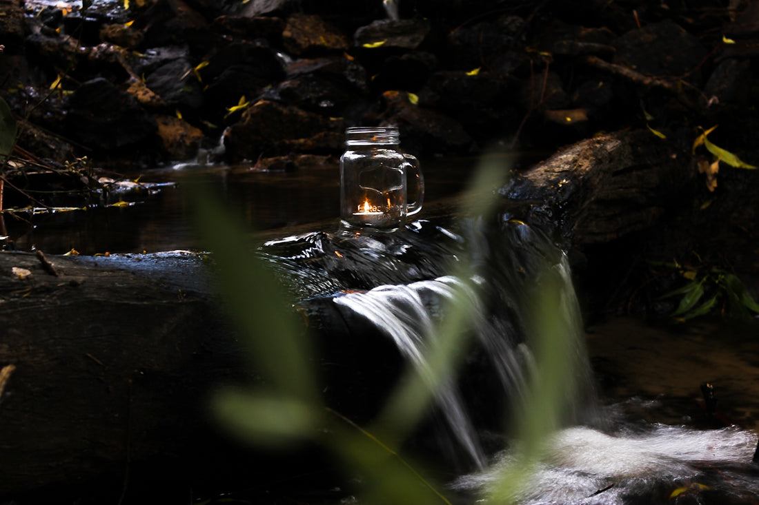water falls with rocks and rocks
