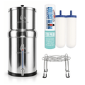 Aquaticstream Aquaticstream Water Filter Aquaticstream 8.5L Gravity Filtration System™ | Coldstream FTO+ Filters + 7" Stainless Steel WaterView + Standaard