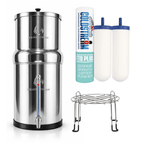Aquaticstream Aquaticstream Water Filter Aquaticstream 8.5L Gravity Filtration System™ | Coldstream FTO+ Filters + 7" Stainless Steel WaterView + Standaard