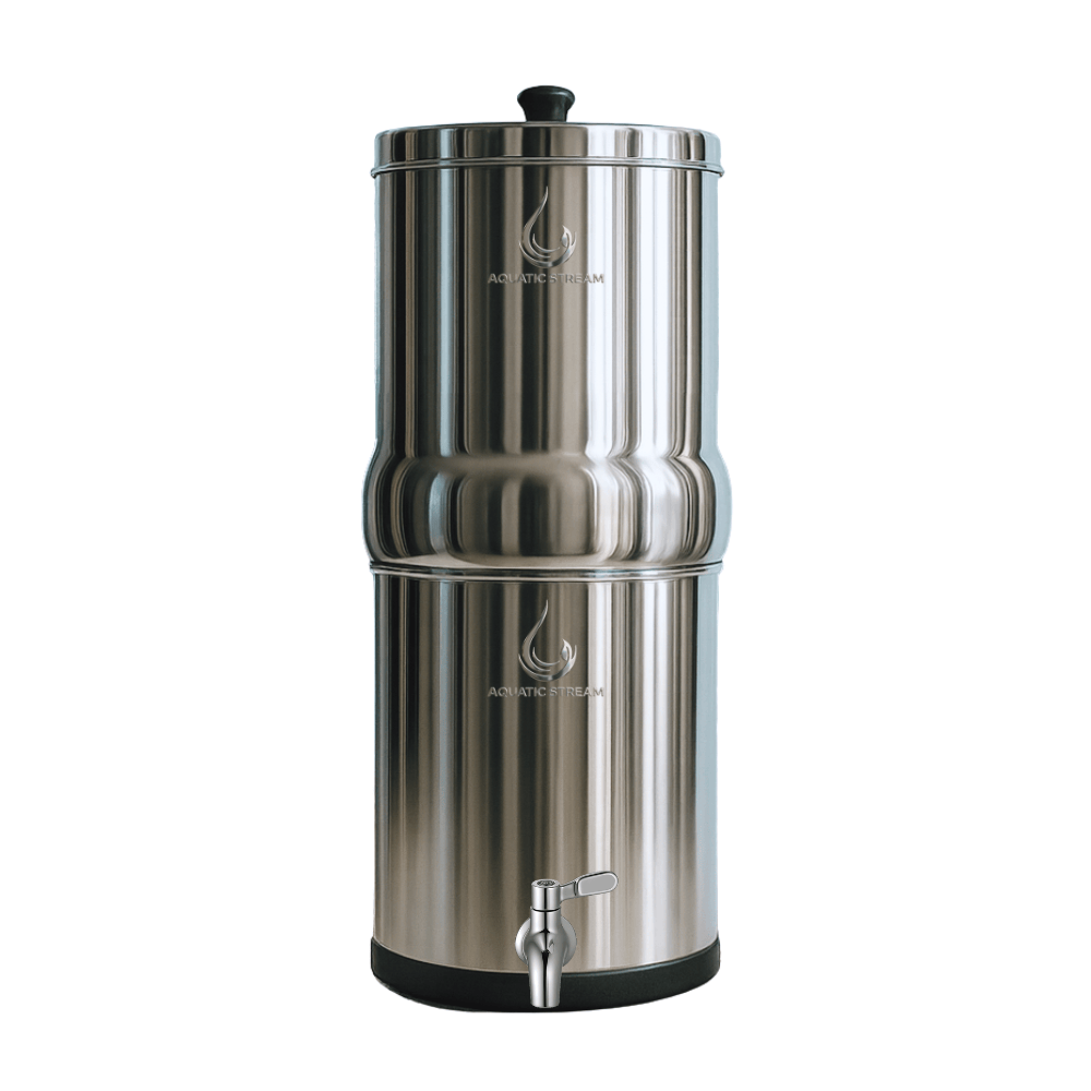 Aquaticstream 8.5L Gravity Filtration System™ | Custom Filterselectie + Stainless Steel Spigot