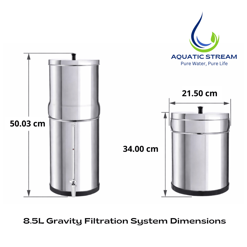 Aquaticstream 8.5L Gravity Filtration System™ | Coldstream FTO+ Filters