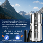 Aquaticstream 8.5L Gravity Filtration System™ | Custom Filterselectie + Stainless Steel Spigot