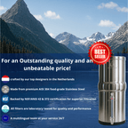 Aquaticstream 8.5L Gravity Filtration System™ | CarbonFlow Black Filters + 7 inch RVS Waterview