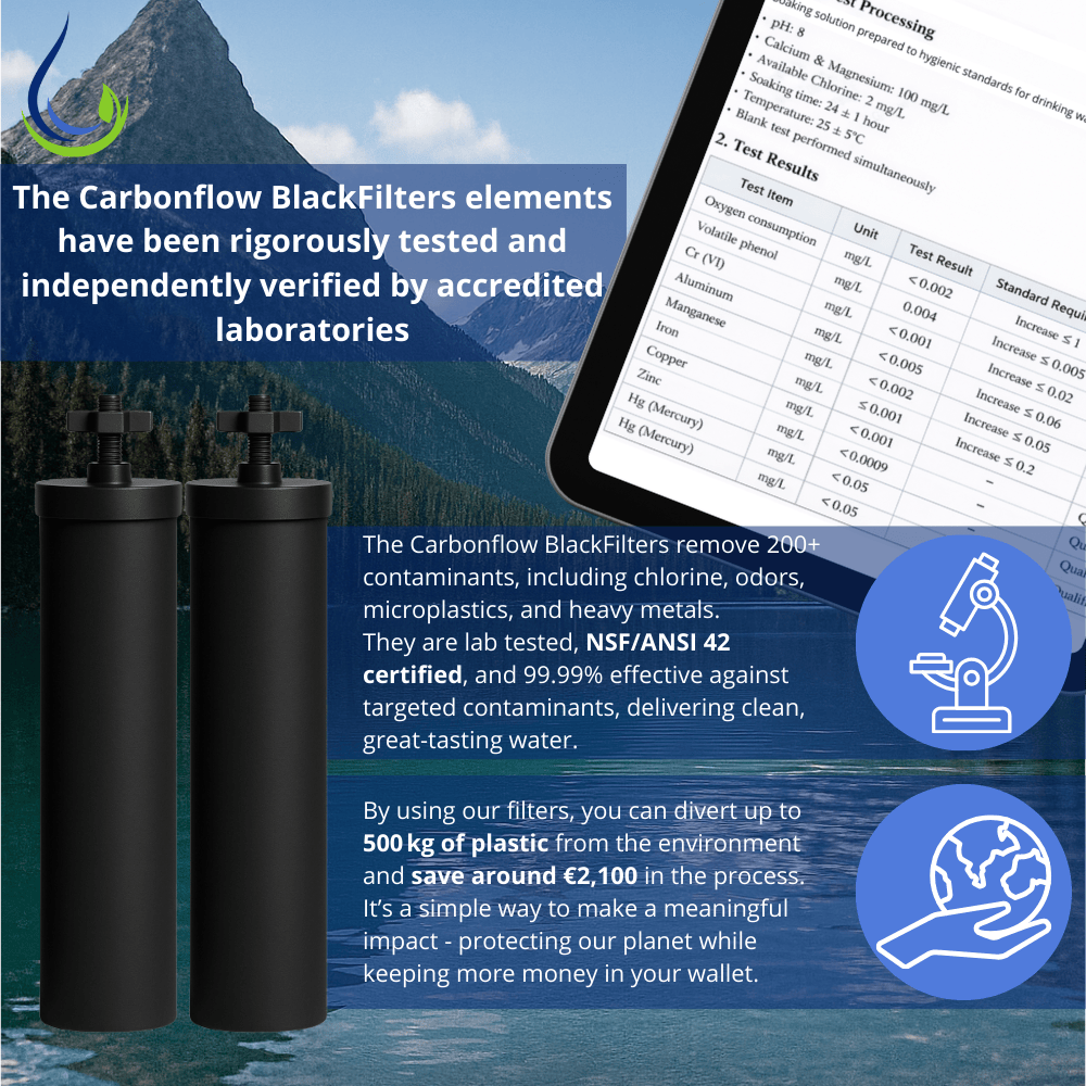 Aquaticstream | CarbonFlow BlackFilters (x2)  NSF/ANSI Certified