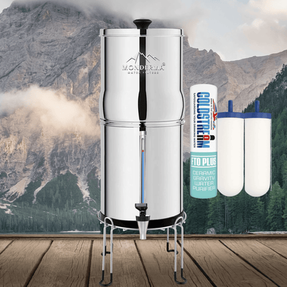 Monderma waterfilter max big 8.5L met 2 FTO+ Filters Kijkkraantje en Base