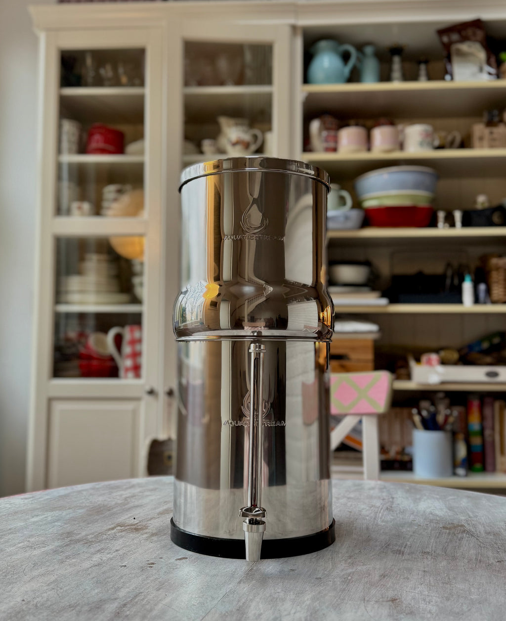 Aquaticstream 8.5L Gravity Filtration System™ | Coldstream FTO+ Filters + 7" Stainless Steel WaterView