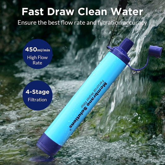 membrane solutions | Water Filter - Survival Straw - 500 ml per min