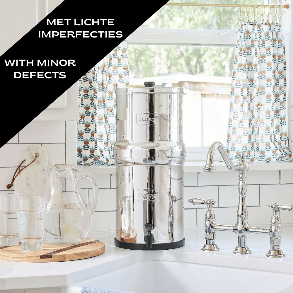 Big Berkey® System 8.5L, inclusief 2 black berkey (schoonheidsfoutje, lagere prijs)