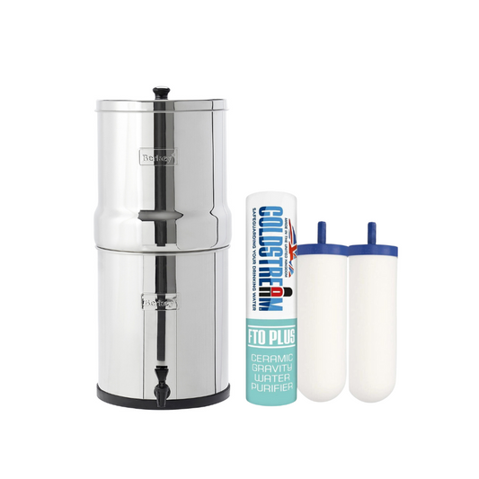 Travel Berkey® System 5.6L, inclusief 2 Coldstream FTO Plus Filters