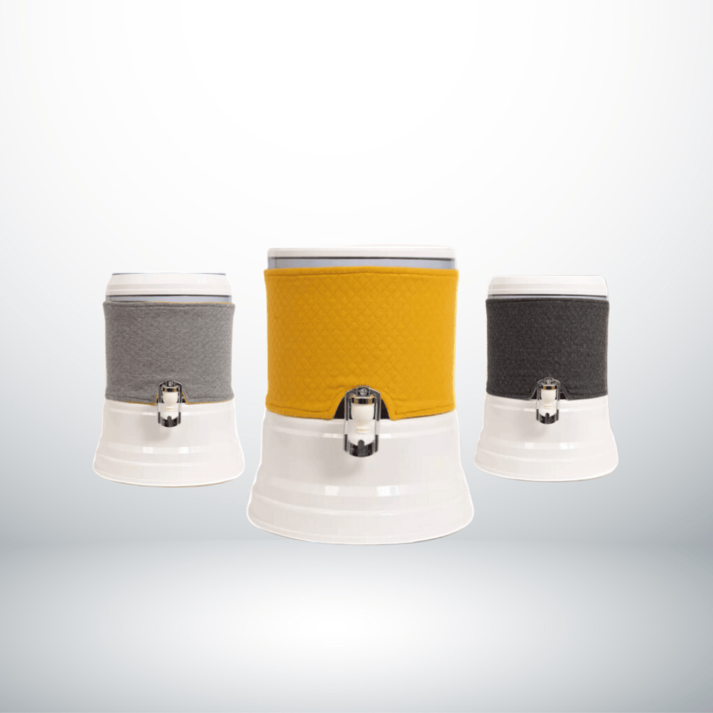 Eva Fountain 12L | Protective Cover for Undertray - colours light grey and yellow