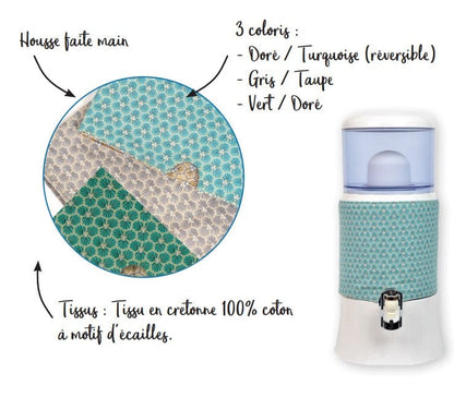 Fontein Eva 7L | Beschermings Hoes Voor Onderbak (plastic) - kleur grijs taupe